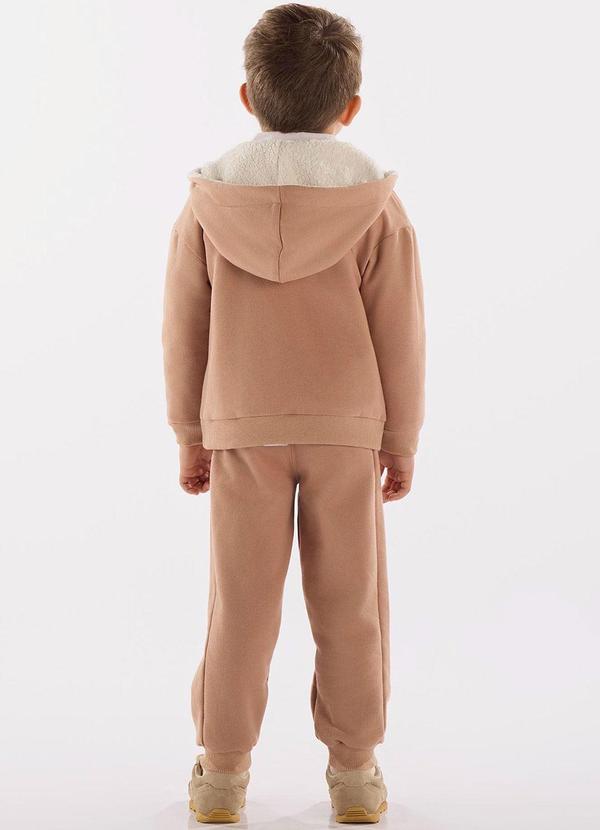 Up Baby - Conjunto Moletom com Capuz Marrom 2