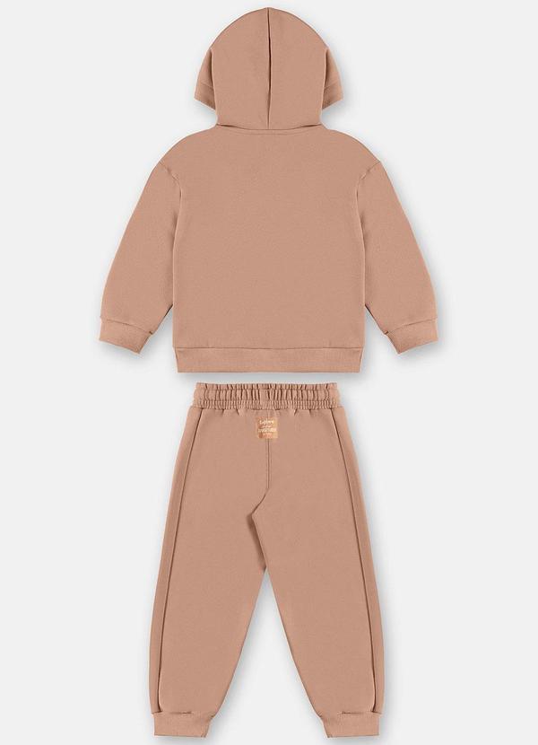 Up Baby - Conjunto Moletom com Capuz Marrom 4