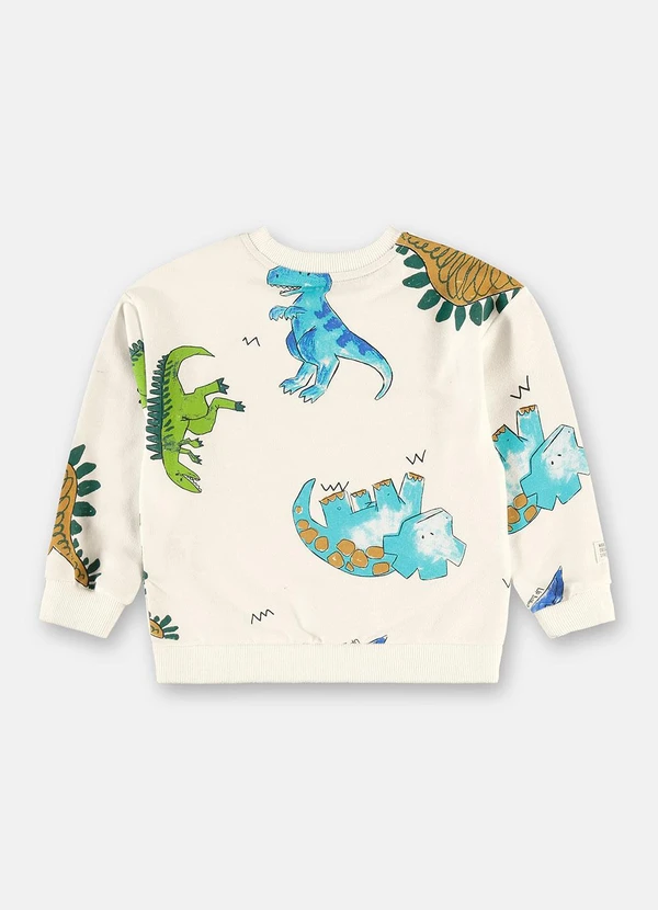 Up Baby - Conjunto Moletom Dino Branco 4