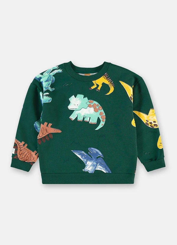 Up Baby - Conjunto Moletom Dino Verde 3
