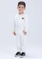 Vida Costeira - Conjunto Infantil Moletom Felpado com Urso Verde - variação: Off White