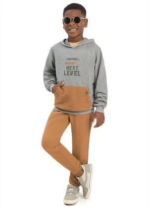 Ddk - Conjunto Moletom Find Your Way Cinza - DDK