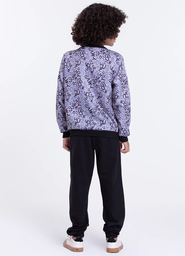 Vida Costeira - Conjunto Moletom Infantil Alfabeto Mescla 2