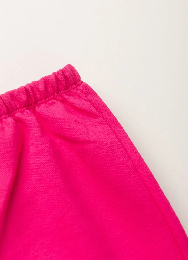 Vida Costeira - Conjunto Moletom Infantil Babadinho Rosa 4