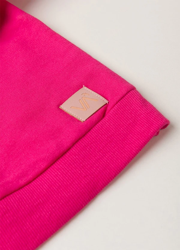 Vida Costeira - Conjunto Moletom Infantil Babadinho Rosa 5