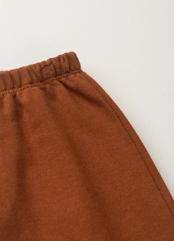 Vida Costeira - Conjunto Moletom Infantil Capuz e Zíper Caramelo 4