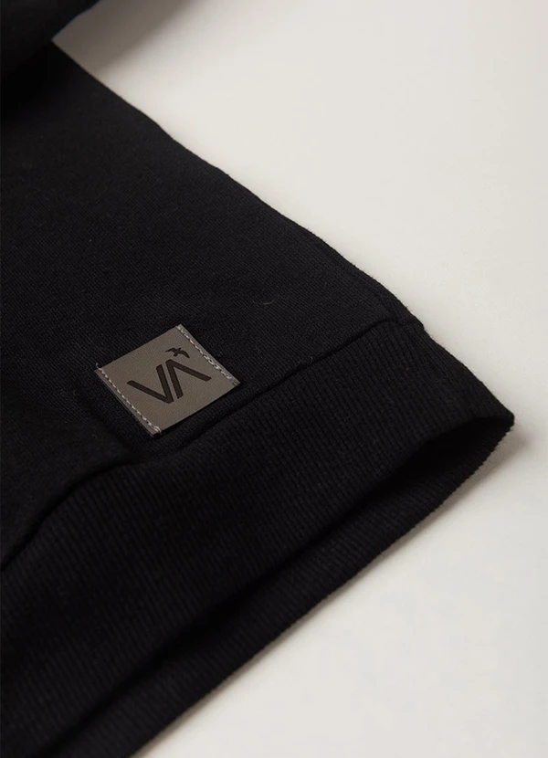 Vida Costeira - Conjunto Moletom Infantil com Capuz Menino Preto 4