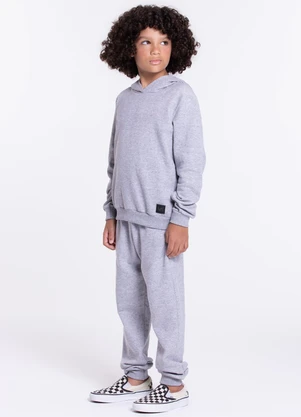 Vida Costeira - Conjunto Moletom Infantil com Capuz Mescla - VIDA COSTEIRA