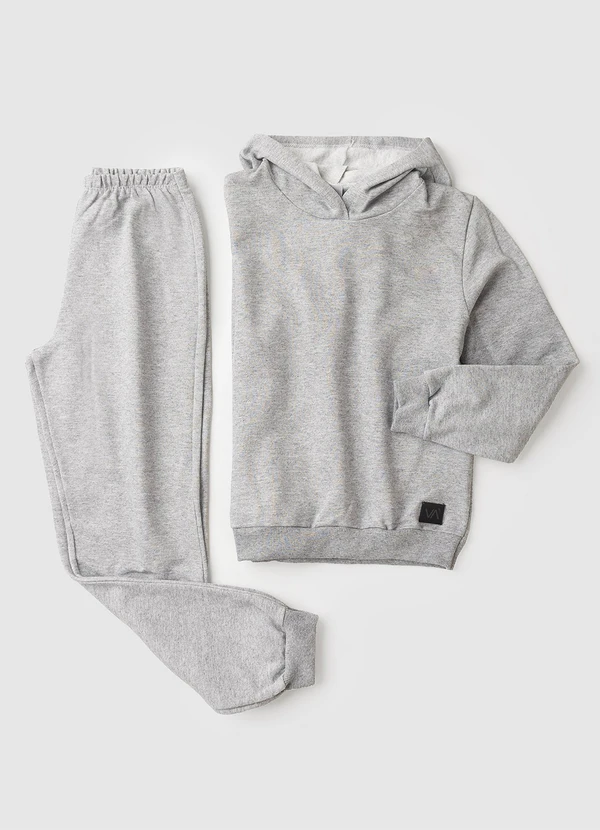 Vida Costeira - Conjunto Moletom Infantil com Capuz Mescla 6