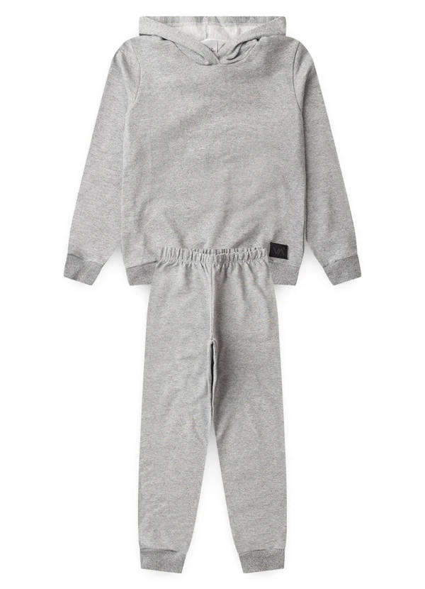 Vida Costeira - Conjunto Moletom Infantil com Capuz Mescla 7