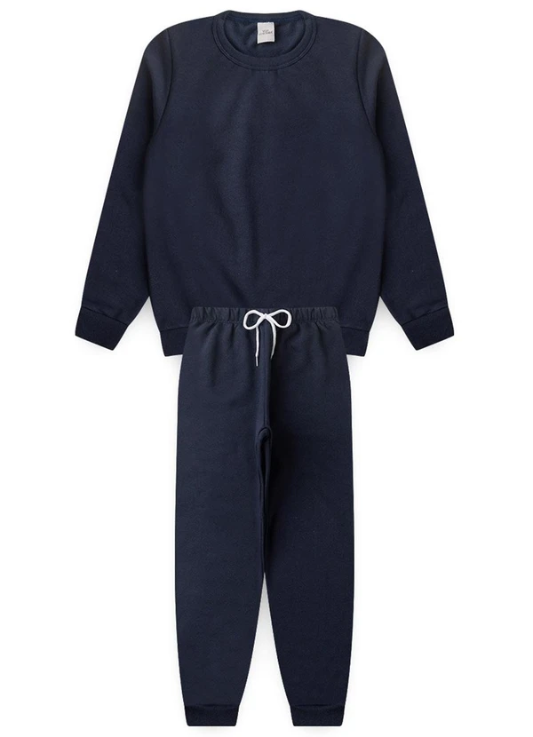 Vida Costeira - Conjunto Moletom Infantil Costas Street Marinho 6