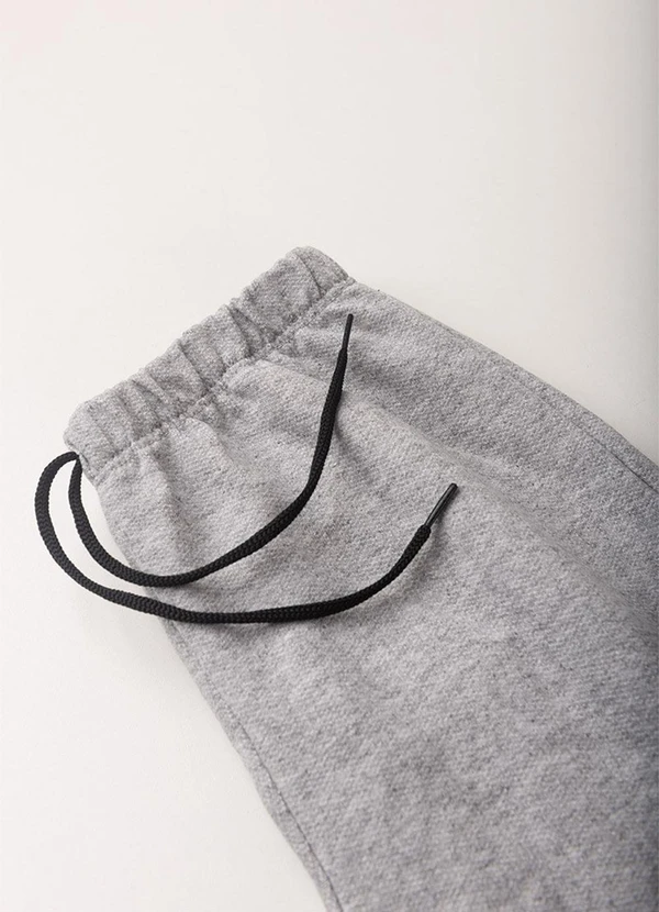 Vida Costeira - Conjunto Moletom Infantil Detalhe Faixas Mescla 4