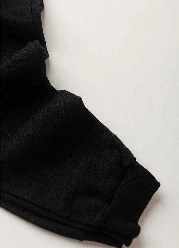 Vida Costeira - Conjunto Moletom Infantil Masculino Preto 4