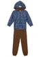 Brandili - Conjunto Moletom Infantil Menino Verde - variação: Azul