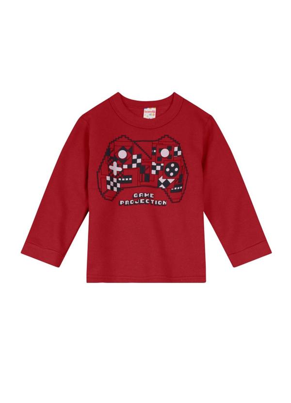 Brandili - Conjunto Moletom Infantil Menino Bordô 2