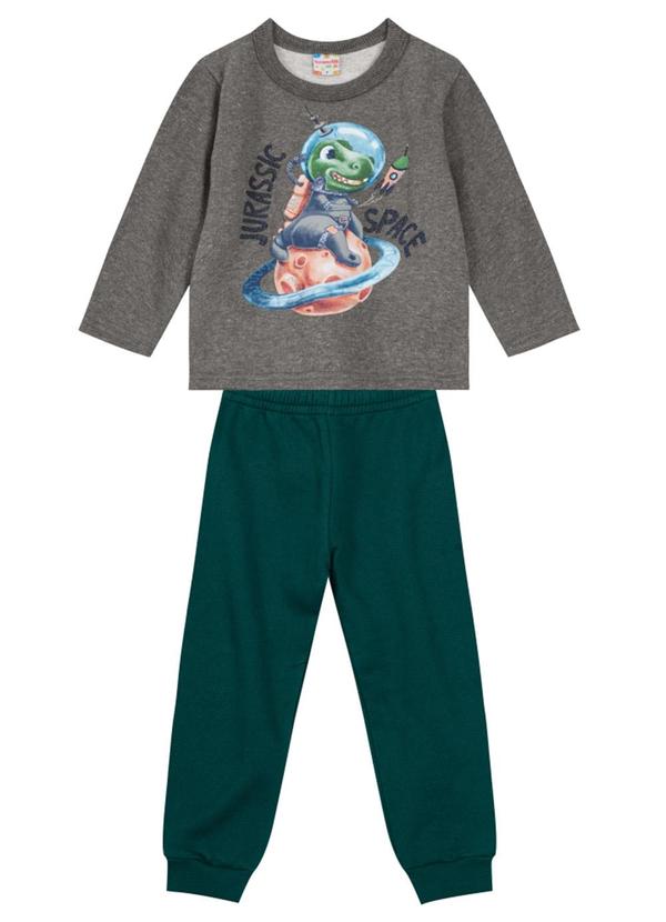 Brandili - Conjunto Moletom Infantil Menino Cinza