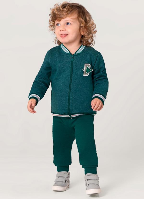 Brandili - Conjunto Moletom Infantil Menino Verde