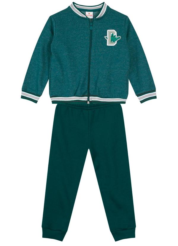 Brandili - Conjunto Moletom Infantil Menino Verde 2