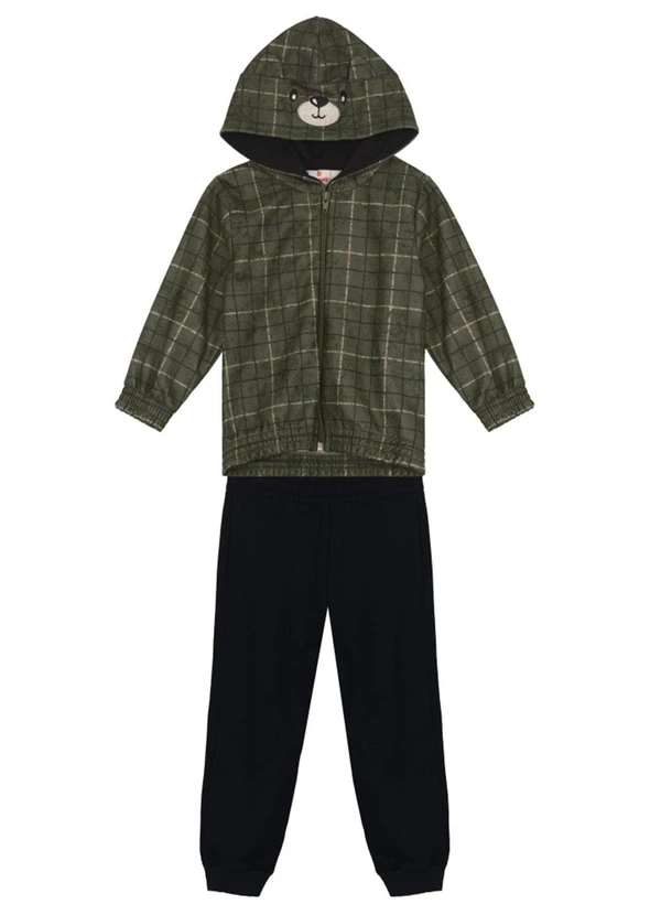 Brandili - Conjunto Moletom Infantil Menino Verde 3