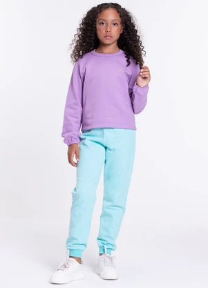Conjunto Moletom Infantil Vida Costeira (Lilás) - VIDA COSTEIRA