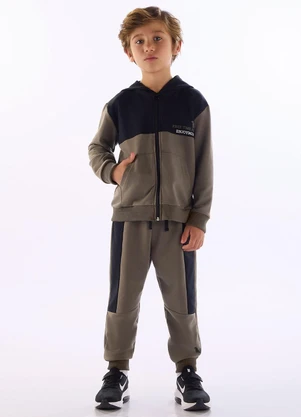 Quimby - Conjunto Moletom Jaqueta e Calça Verde - QUIMBY