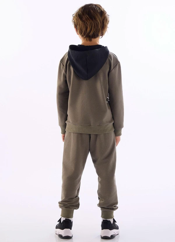 Quimby - Conjunto Moletom Jaqueta e Calça Verde 2