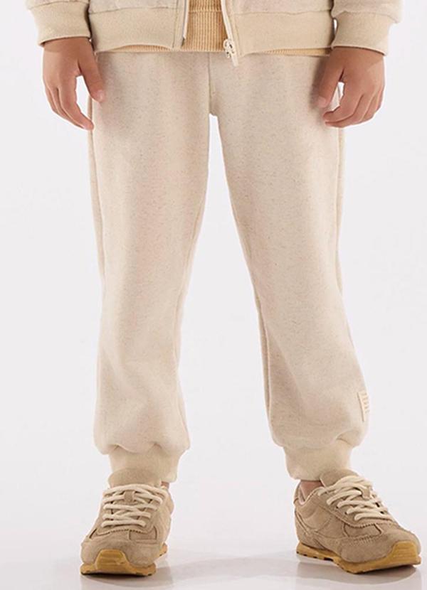 Up Baby - Conjunto Moletom Linho com Capuz Bege 4