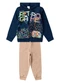Select - Conjunto Moletom Menino Jaqueta e Calça Azul - variação: Azul