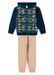 Select - Conjunto Moletom Menino Jaqueta e Calça Bege - variação: Azul