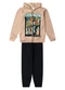 Select - Conjunto Moletom Menino Jaqueta e Calça Verde - variação: Bege