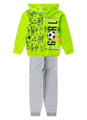 Select - Conjunto Moletom Menino Jaqueta e Calça Verde - SELECT