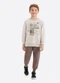 Rovi Kids - Kit Conjunto Blusão com Calça Preto - variação: Marrom