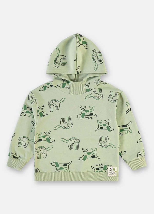 Up Baby - Conjunto Moletom Puppy Fun Verde 4