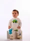 Up Baby - Conjunto Moletom sem Felpa Dino Verde - variação:  