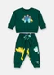 Up Baby - Conjunto Moletom sem Felpa Dino Verde - variação:  