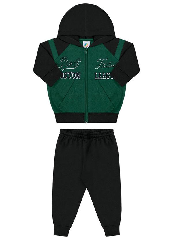 Alenice - Conjunto Moletom Time Menino Verde