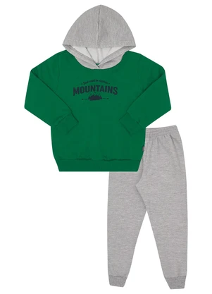 Pulla Bulla - Conjunto Moletom Verde - PULLA BULLA