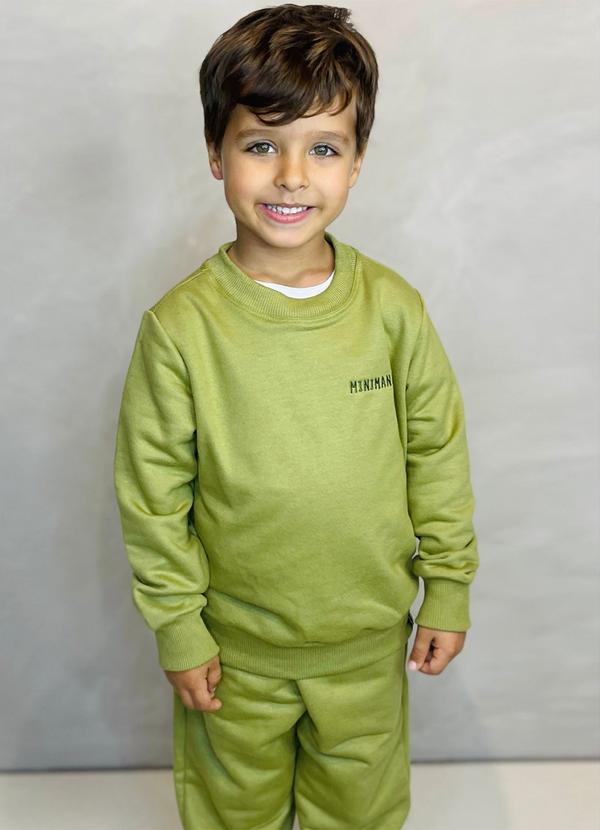 Miniman - Conjunto Moletom Verde
