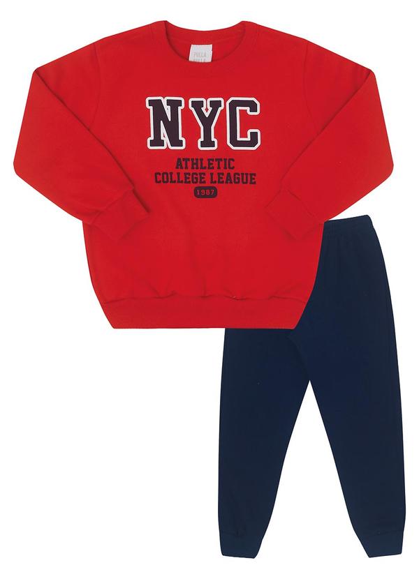 Pulla Bulla - Conjunto Moletom Vermelho