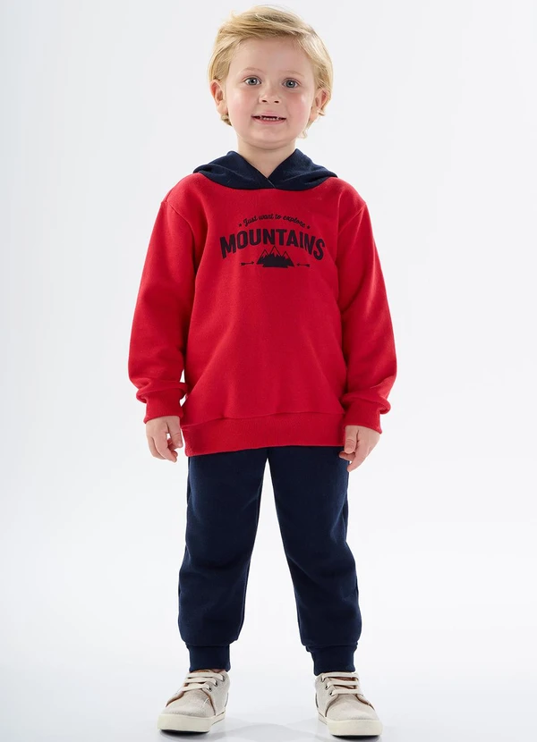 Pulla Bulla - Conjunto Moletom Vermelho