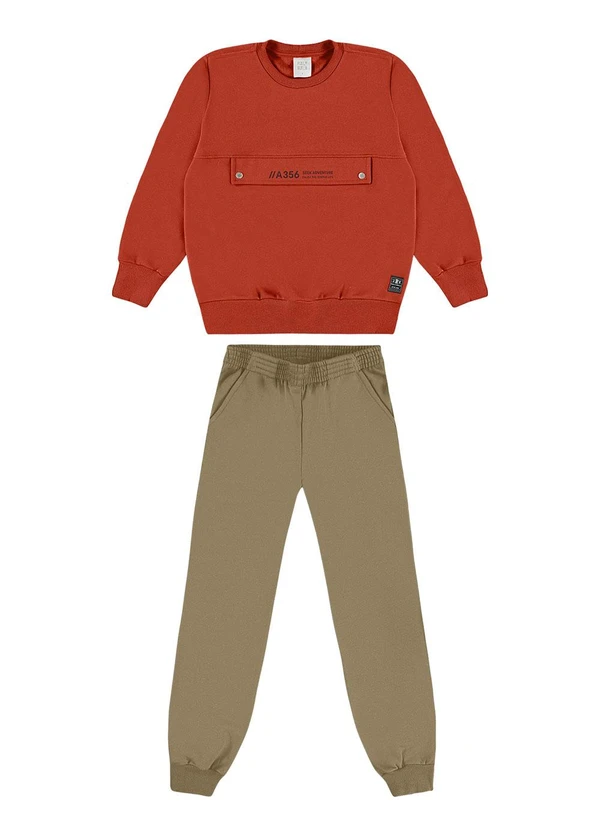 Pulla Bulla - Conjunto Moletom Vermelho