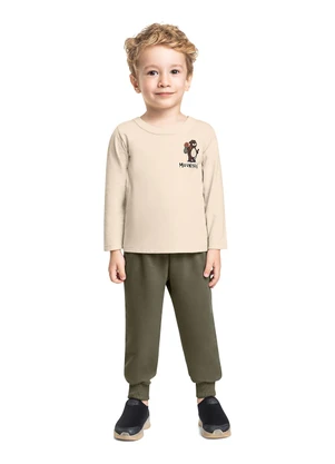 Bee Loop - Conjunto Mountain Bear Infantil Bege - BEE LOOP