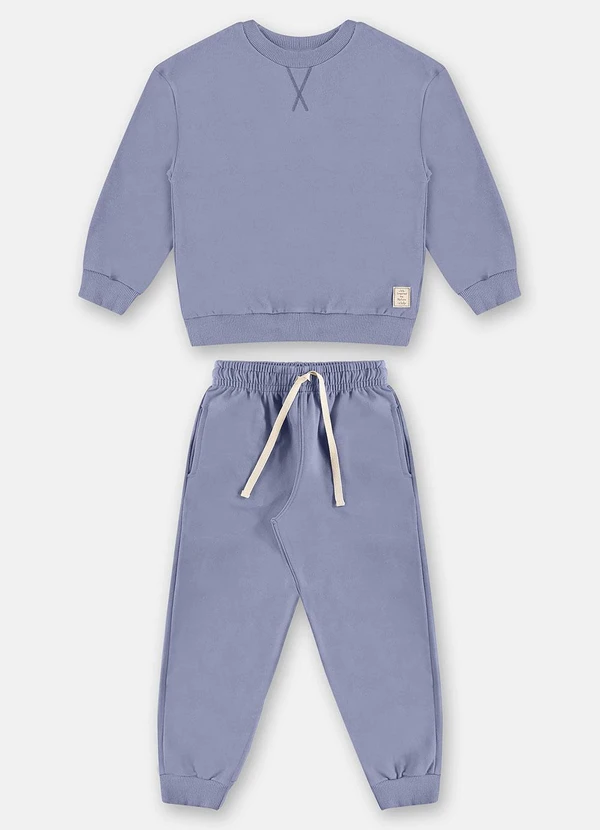 Up Baby - Conjunto Nature Blusão e Calça Azul