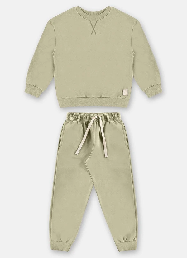 Up Baby - Conjunto Nature Blusão e Calça Verde