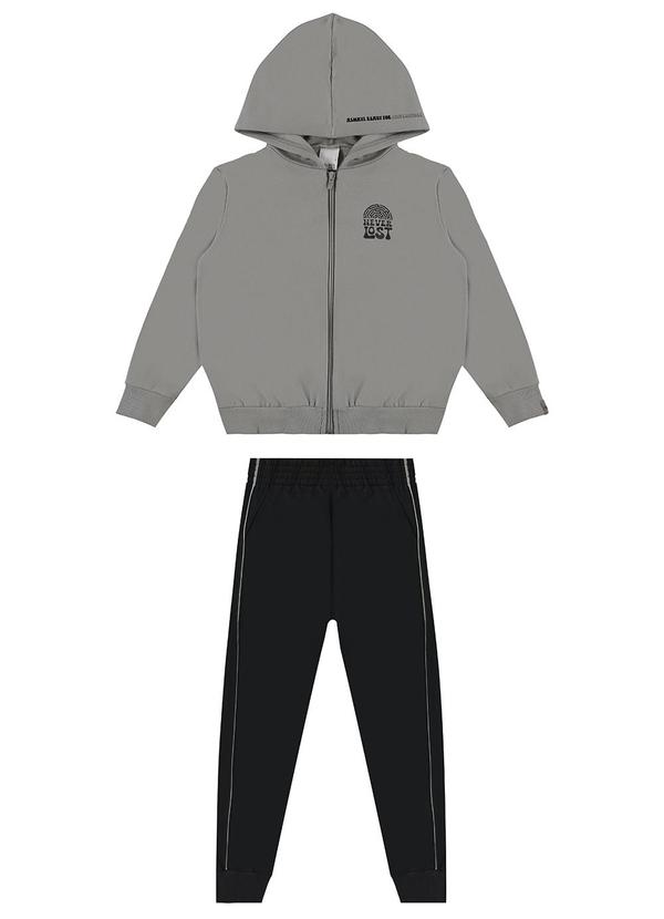 Malwee Kids - Conjunto Never Lost em Moletom Cinza 2