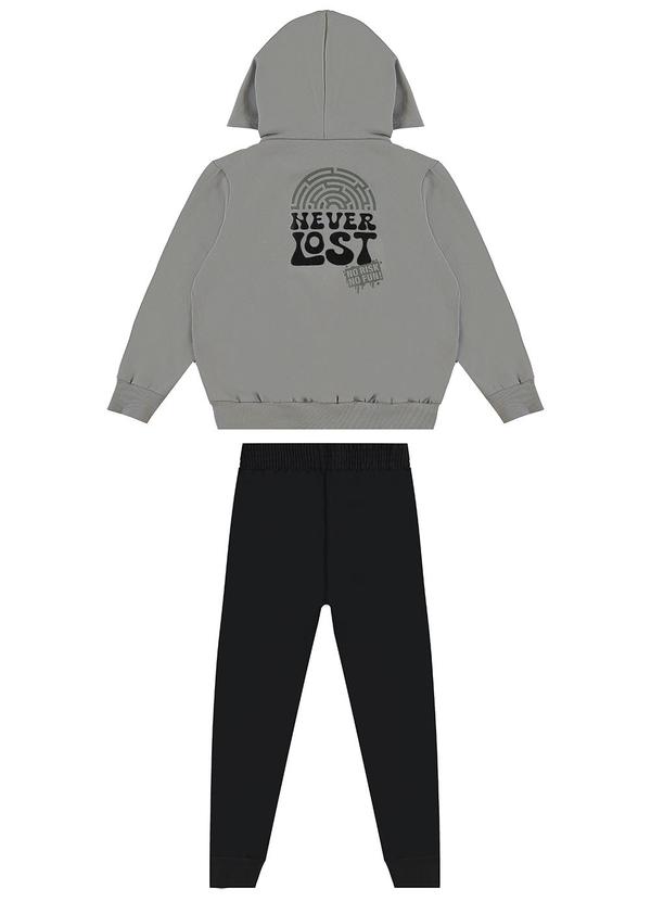 Malwee Kids - Conjunto Never Lost em Moletom Cinza 3