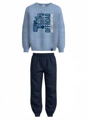 Malwee Kids - Conjunto Offroad em Moletom Azul Marinho - MALWEE KIDS