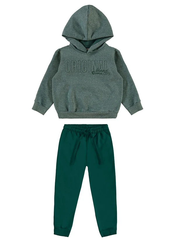 Carinhoso - Conjunto Original em Moletom Verde