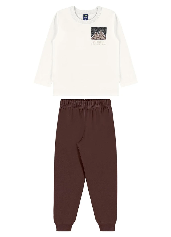 Bee Loop - Conjunto Outside Infantil Camiseta Branco 3