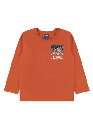 Bee Loop - Conjunto Outside Infantil Camiseta Marrom - BEE LOOP
